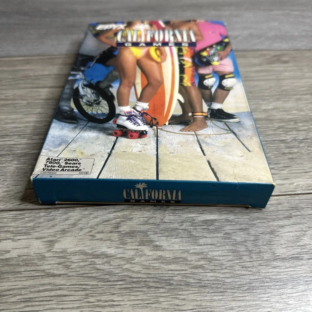 California Games 1987 Atari 2600 7800 Epyx CIB Box Game Manual